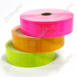 Reflective PVC Cloth Tapes - Sew One Fluorescent Pink Waterproof PVC Reflective Tape For Clothing